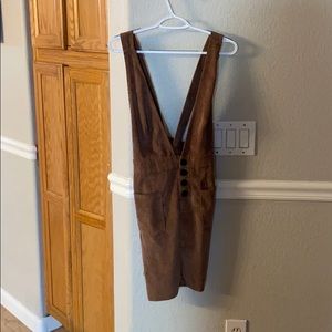 Tanish brown corduroy bodycon dress